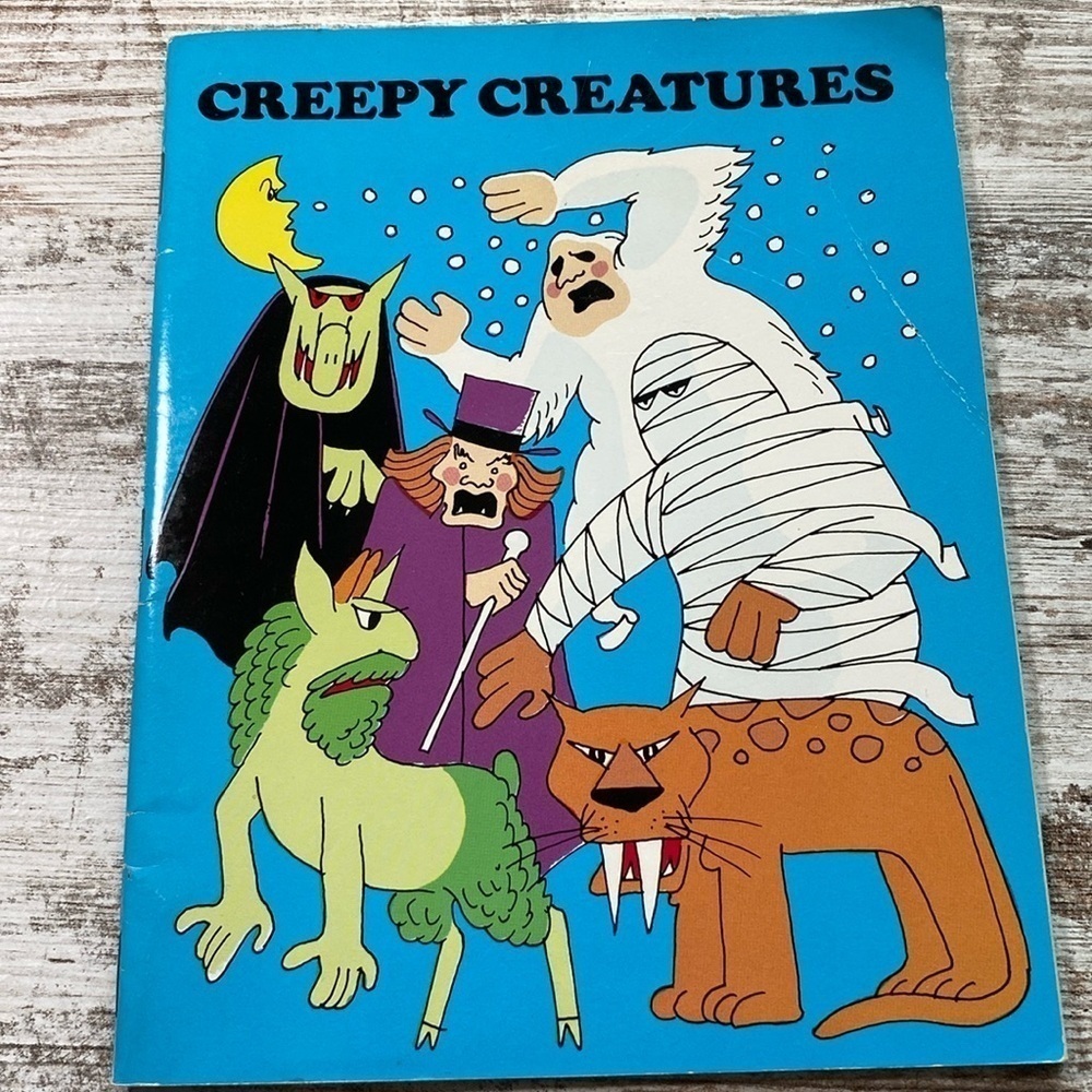 Creepy Creatures Watermill Press Vintage Book 1982 Paperback
